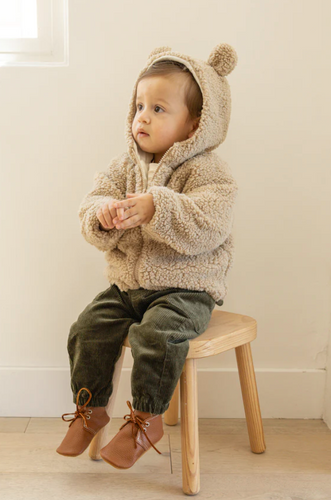 BEAR JACKET IN SAND | QUINCY MAE
