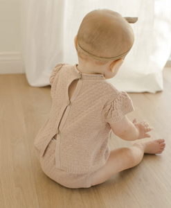 PENNY KNIT SET IN BLUSH by QUINCY MAE