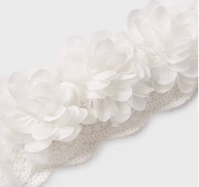 Load image into Gallery viewer, ABEL &amp; LULA BABY TULLE FLOWERS HEADBAND CRUDO