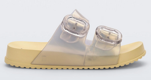 MINI MELISSA COZY SLIDES IN PEARLY YELLOW