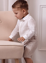 Load image into Gallery viewer, ABEL &amp; LULA SHIRT, BERMUDA &amp; BOWTIE SET | BABY AND BOYS SIZES