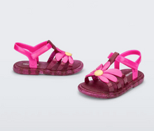 Load image into Gallery viewer, MINI MELISSA HIP BLOOM SANDAL IN PINK