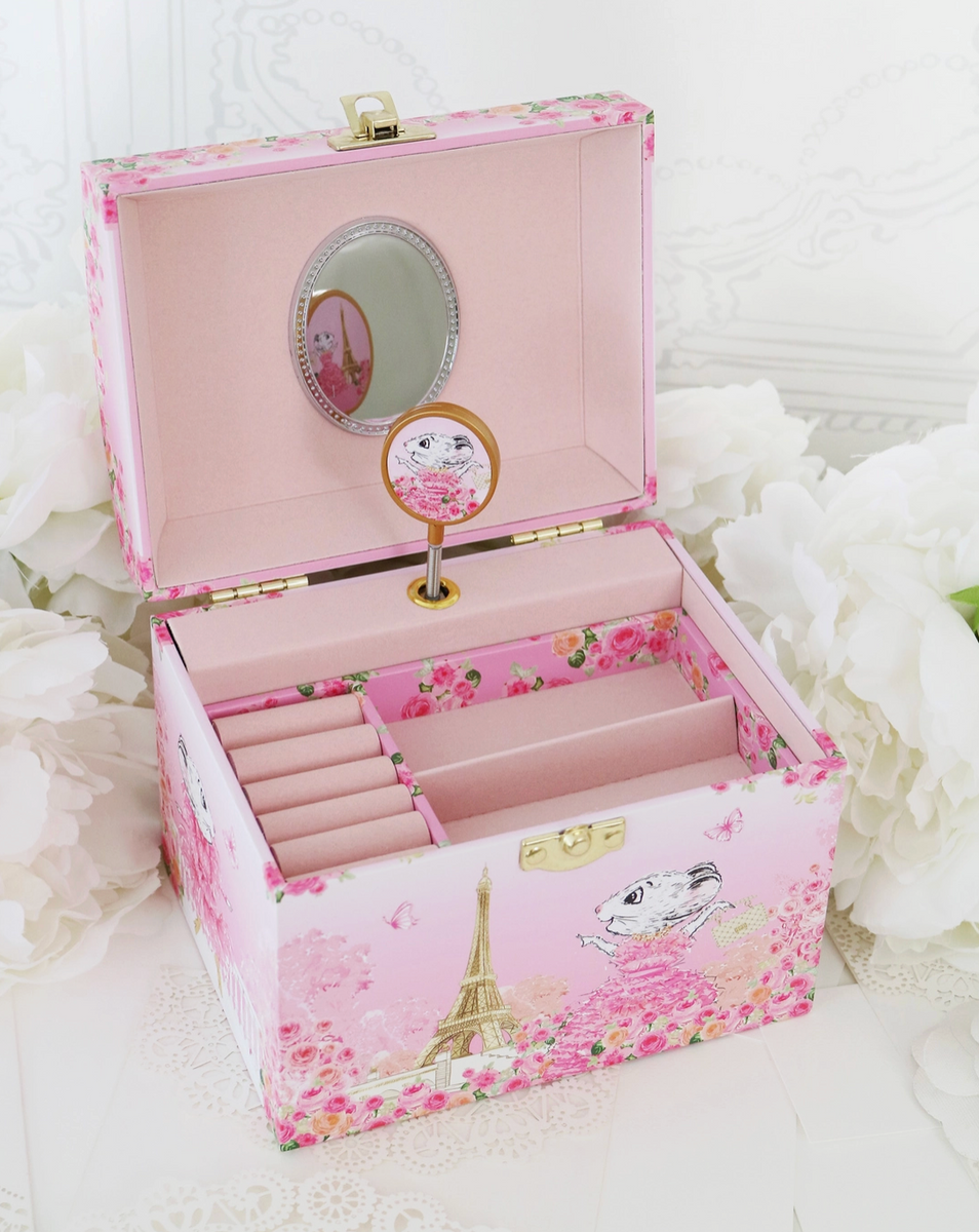 CLARIS THE CHICEST MOUSE IN PARIS | PEARL MUSICAL JEWELRY BOX