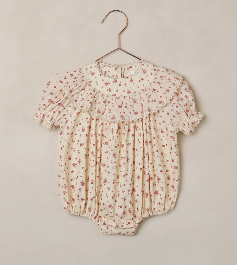 NORALEE ROMPER RED FLORAL NL099 – Lullaby Baby And Child