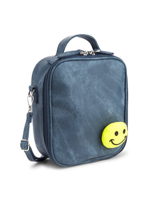 BARI LYNN DENIM EFFECT SMILEY LUNCH BOX