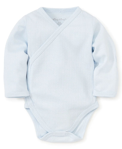 KISSY KISSY POINTELLE LONG SLEEVE CROSS BODY IN LIGHT BLUE