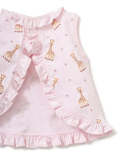 Load image into Gallery viewer, SOPHIE LA GIRAFE PINK PRINT SUNSUIT