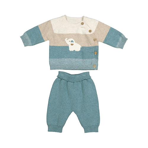 MAYORAL NB BABY SWEATER AND PANT SET