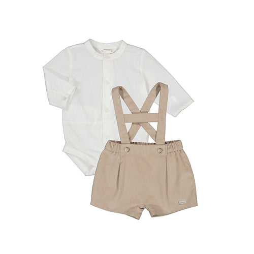 MAYORAL BABY NB BODYSUIT & DUNGAREE SET 2248