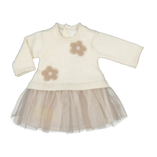 MAYORAL BABY  DRESS IN NATURAL COLORS