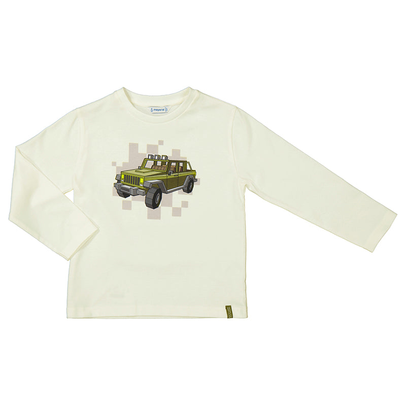 MAYORAL  BOY GRAPHIC PRINT LS SHIRT | CARS 4052