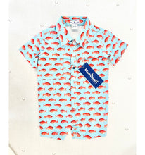 Load image into Gallery viewer, RED SNAPPER SHORT SLEEVE ROMPER | BLUE QUAIL CLOTHING CO