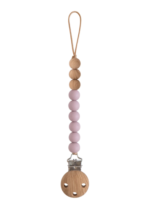MUSHIE PACIFIER CLIP EVA | MAUVE