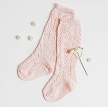 Load image into Gallery viewer, LACE KNEE HIGH SOCKS | LITTLE LOVE BUG