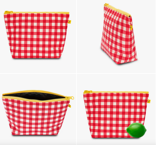 FLUF | MID ZIP GINGHAM RED