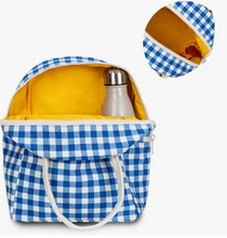 Load image into Gallery viewer, ZIPPER LUNCH BAG | GINGHAM RED AND MORE COLORS