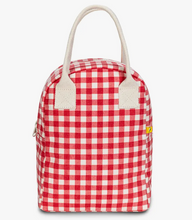 Load image into Gallery viewer, ZIPPER LUNCH BAG | GINGHAM RED AND MORE COLORS