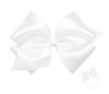 Load image into Gallery viewer, KING FRENCH SATIN HAIRBOW ECRU | MORE COLORS | WEE ONES