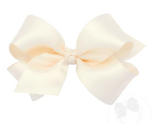Load image into Gallery viewer, MEDIUM FRENCH SATIN HAIR BOW WHITE | MORE COLORS