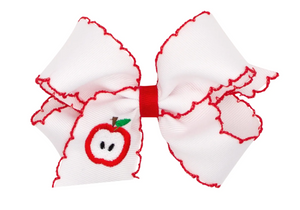 KING APPLE BACK TO SCHOOL HAIRBOW | WEE ONES