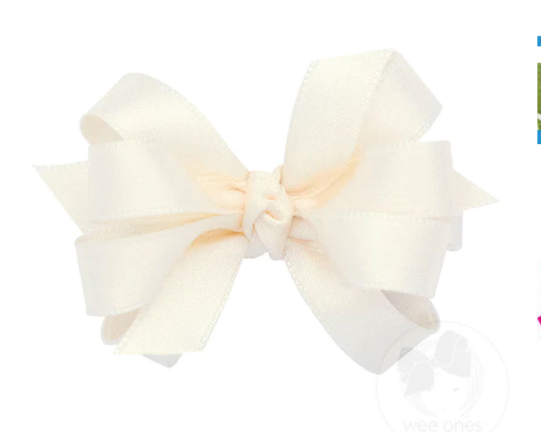 BABY CLASSIC FRENCH SATIN DOUBLE KNOT ECRU | MORE COLORS
