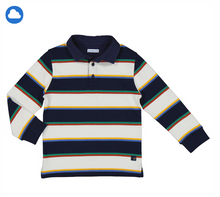 Load image into Gallery viewer, MAYORAL LONG SLEEVE AND STRIPES POLO