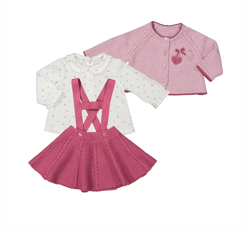 MAYORAL BABY GIRL 3 PC SKIRT SET