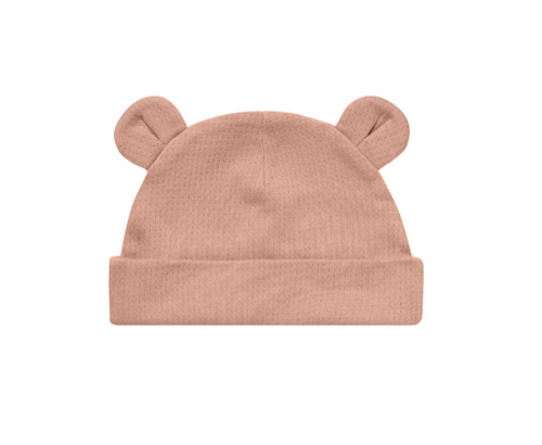 BABY BEAR BEANIE ROSE | QUINCY MAE