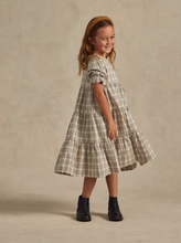 Load image into Gallery viewer, FRANNIE DRESS PEWTER PLAID