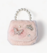 Load image into Gallery viewer, BUTTERFLY FURRY PURSE IN CREAM | MORE COLORS | DOE A DEAR