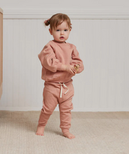 Load image into Gallery viewer, POCKET SWEATSHIRT AND POINTELLE PANTS SET | ROSE | QUINCY MAE