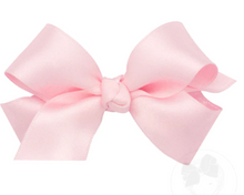 Load image into Gallery viewer, WEE ONES - MINI FRENCH SATIN HAIRBOWS  LIGHT PINK | MORE COLORS