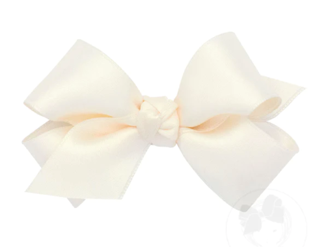 WEE ONES - MINI FRENCH SATIN HAIRBOWS  LIGHT PINK | MORE COLORS