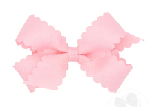 Load image into Gallery viewer, WEE ONES _MINI SCALLOPED EDGE HAIR BOWS _SPRING2024