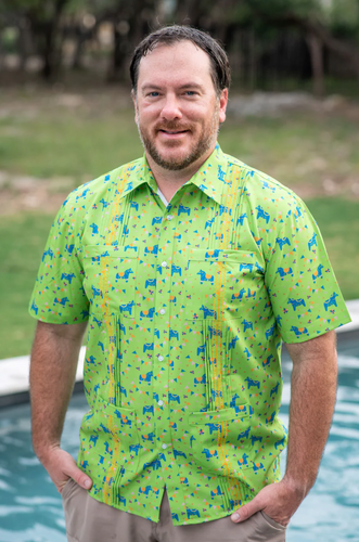 MEN'S GUAYABERA FIESTA SHORT SLEEVE SHIRT