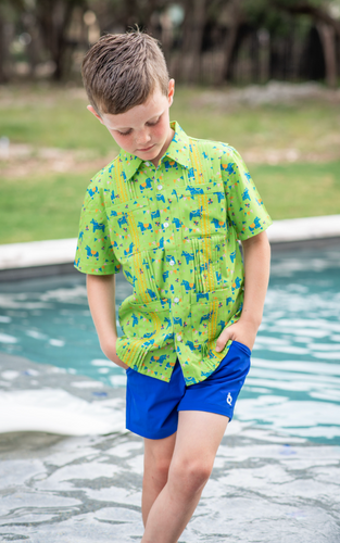 BLUE QUAIL BOY GUAYABERA FIESTA