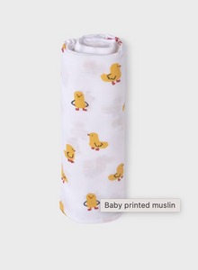 BABY PRINTED MUSLIN SHAWL