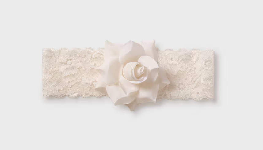 ABEL & LULA BABY FLOWER LACE HEADBAND