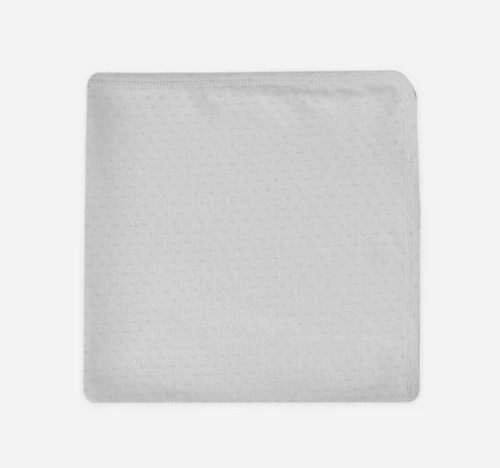 QUINCY MAE POINTELLE BABY SWADDLE | ORGANIC | CLOUD