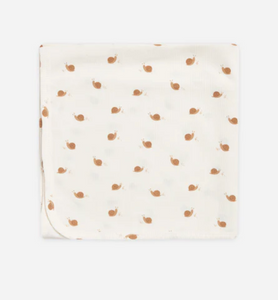 QUINCY MAE RIBBED BABY SWADDLE  | SWADDLE SNAILS