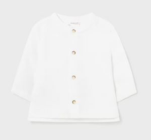 MAYORAL BABY LINEN SHIRT MANDARIN COLLAR