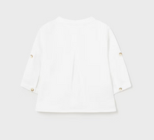 Load image into Gallery viewer, MAYORAL BABY LINEN SHIRT MANDARIN COLLAR