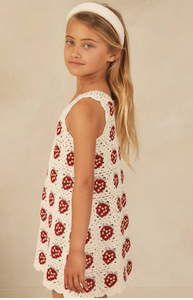 RYLEE & CRU CROCHET TANK DRESS || STRAWBERY