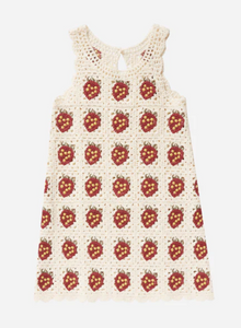 RYLEE & CRU CROCHET TANK DRESS || STRAWBERY