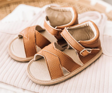 Load image into Gallery viewer, LITTLE LOVE BROWN SANDALS | ALSO IN BLUE