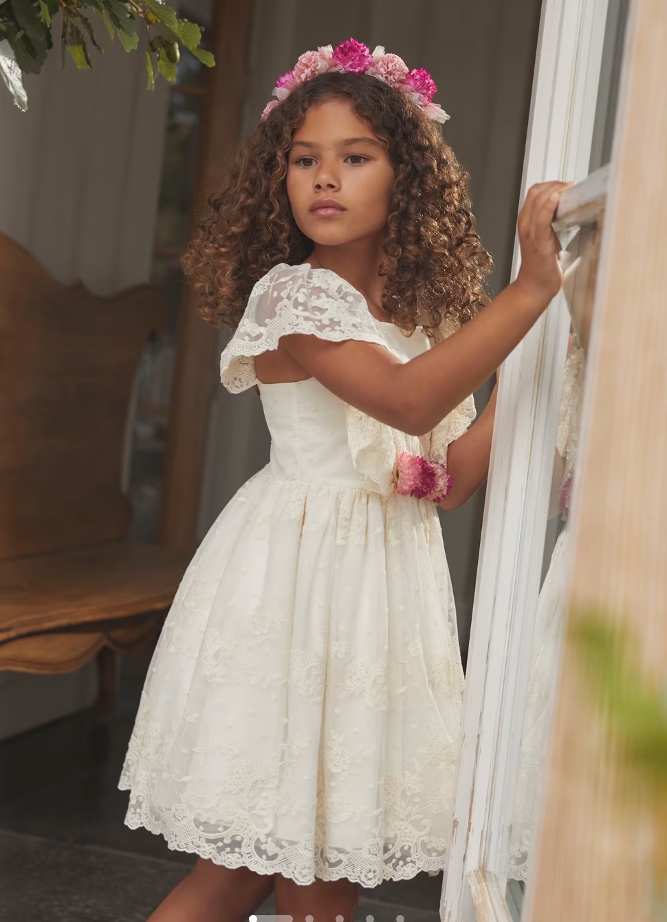 ABEL & LULA SPECIAL OCASSION EMBROIDERED GIRL DRESS – Lullaby Baby