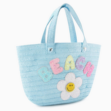 Load image into Gallery viewer, BEACHDAISY BLUESTRAW TOTE BAG