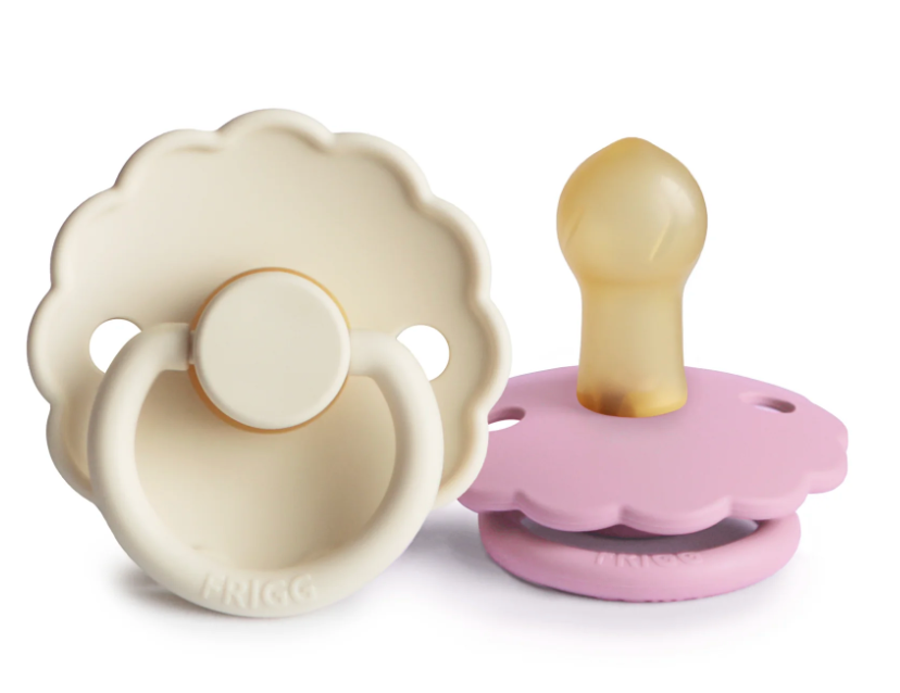 FRIGG DAISY NATURAL RUBBER  CREAM/ LUPINE PACIFIER 0-6 M | more sizes