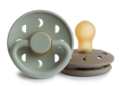 FRIGG MOON SILICON PACIFIER SAGE/PORTOBELLO 0-6 M | MORE SIZES