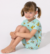 GARFIELD LAZY MONDAYS | SHORT SLEEVE 2 PC PAJAMA | BELLABU BEAR SALE